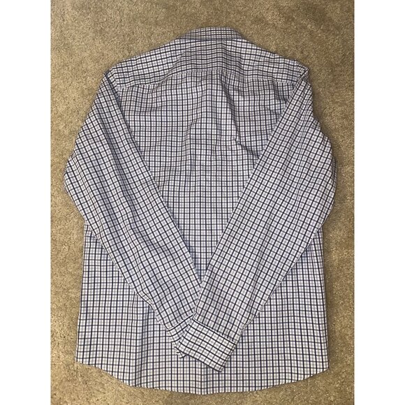 UNTUCKit Shirt Mens Size XL Blue Check Casual Button Up Long Sleeve - Picture 6 of 6